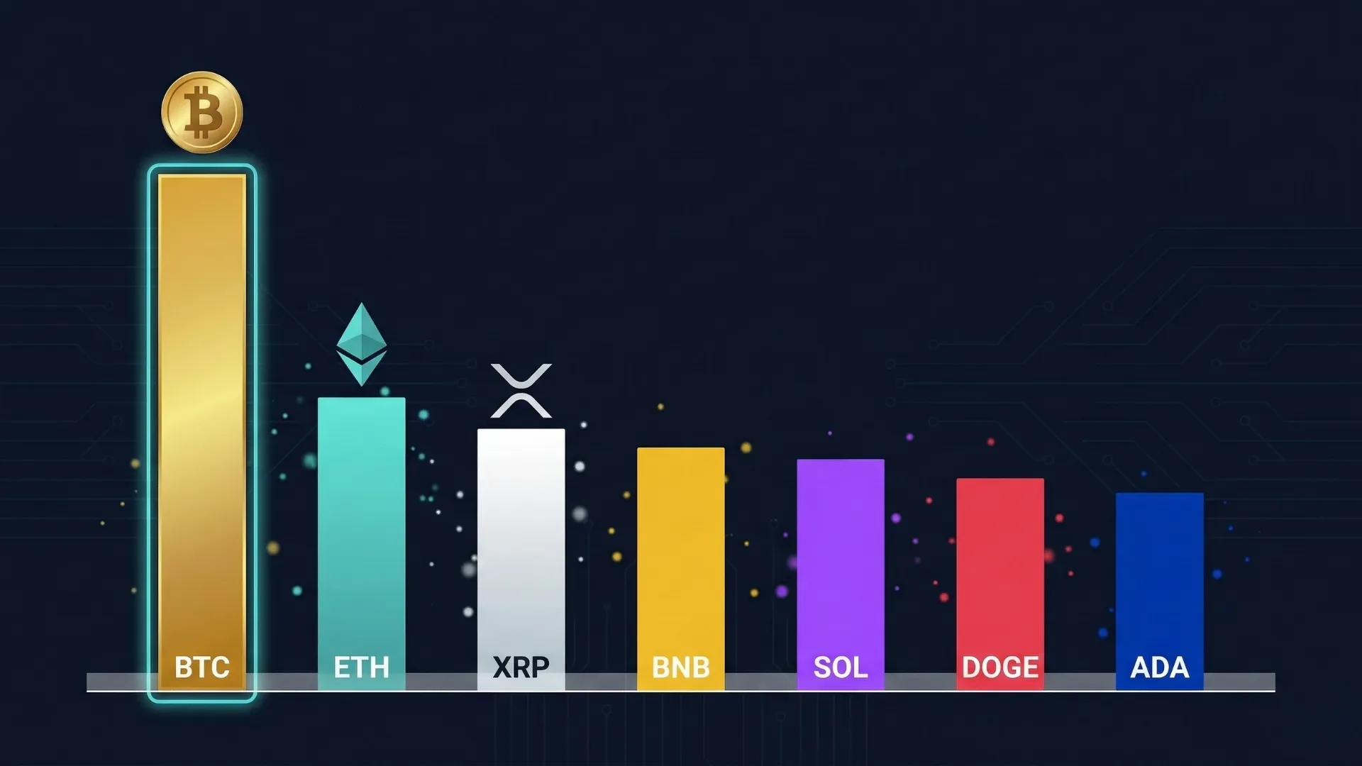 暗号資産の時価総額ランキング（BTC・ETHの2強と主要銘柄）